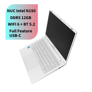 14 inch NUC Intel N150 portatie máy tính xách tay 1920*1080 IPS DDR5 12GB RAM + 2TB Rom USB 3.2 Wifi 6 BT 5.2 đầy đủ tính năng USB-C trắng máy tính xách tay - Product Image 1