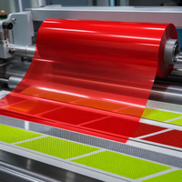 Film de démoulage en silicone PET rouge personnalisé Tensfilm 25-188µm 1-1000g/in pour FPC, PCB et découpe à l'emporte-pièce