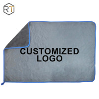 Serviette en microfibre premium pour le detailing automobile, séchage rapide, absorbante, douce et moelleuse, chiffon de nettoyage à boucles torsadées pour le lavage de voiture