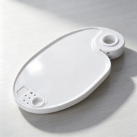 Accessoires et outils dentaires : Plateau rotatif en plastique réglable pour fauteuil dentaire, étagère montée sur fauteuil pour clinique dentaire