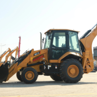 China BHL75 Wheel Loader Backhoe Excavator 7.65 Ton 1.0m dengan Mesin Pompa & Gear 74KW - Garansi 1 Tahun
