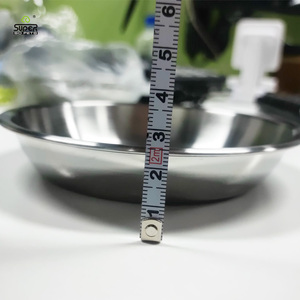 Tigela de Aço Inoxidável 304 Durável para Cães e Gatos, Tigela para Animais de Estimação de Aço Inoxidável, 13cm de Diâmetro, 220ml, Tigelas para Comida e Água para Pequenos Animais - Product Image 2