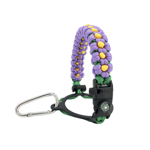 Extérieur 550 paracord poignée bouteille d'eau et caoutchouc 12 à 64 OZ flacon tasse poignée de corde à la main - Product Image 4