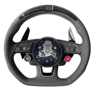 Venta Directa de Fábrica, Volante de Fibra de Carbono de Alta Gama para Audi <span class=keywords><strong>A4</strong></span> S4 A5 S5 B9, Accesorios para Automóviles - Product Image 5