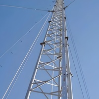 Menara Pengukur Angin Baja Tubular Berkinerja Tinggi Kehua Q235 Q345 Q420 Penyangga Anemometer 10m-200m