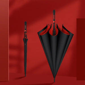 ร่มกอล์ฟกันลมอัตโนมัติ พิมพ์โลโก้ตามสั่ง สร้างแบรนด์องค์กร ป้องกันอย่างทนทาน ภาพลักษณ์มืออาชีพ พลาสติกสีเขียว - Product Image 1