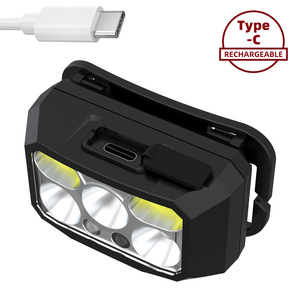 Lampe frontale rechargeable Tholight 5Led 1200Mah Type C pour course en plein air, lumière blanche - Product Image 2