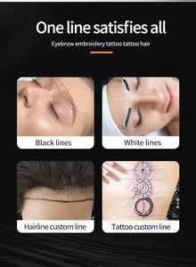 Microblading PMU Chaîne de cartographie des sourcils Utilisation facile Logo <span class=keywords><strong>blanc</strong></span> Tube mince pré-encré Accessoires de maquillage permanent Cartographie noire - Product Image 3