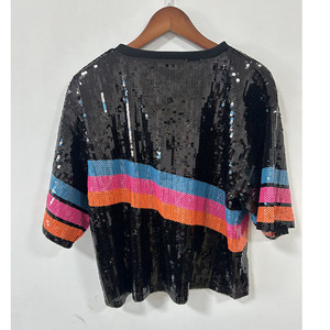 San Antonio Spurss New Arrived <strong>Sequins</strong> Tops Hot Selling Bling shirt Popular Playoff Cheer Gameday Sparking Shirt Vest <strong>Jacket</strong> - Product Image 2