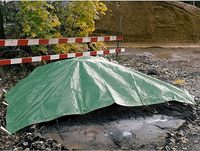 Bâche en PEHD tissée personnalisée, imperméable et anti-UV, pour couverture de sol imprimée pour camions et marchandises, fabriquée en Chine