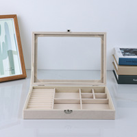 Boîte de présentation de bijoux personnalisée en velours avec logo sur mesure – Boîtes cadeaux pour bagues, boucles d'oreilles, montres, présentoirs, MOQ 500 pièces
