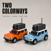 Mobil Kamera Mini 1:64 Mainan Remote Control untuk Anak Usia 8 Tahun ke Atas, Kendaraan RC FPV Kontrol APP Wi-Fi 2.4GHz dengan Kabel USB