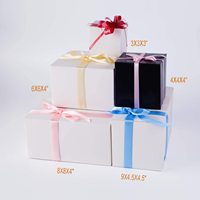 Boîte pliable en papier 8x8x4 pouces, 10 pièces, boîte-cadeau, idéal pour demoiselle d'honneur, boîte de demande en mariage, fête d'anniversaire, noël