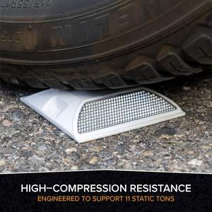 Picos de carretera blancos de un solo lado de 100*88*20mm para seguridad vial, postes de señalización vial de plástico ABS, señales de carretera elevadas - Product Image 5