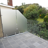 Garde-corps contemporains pour terrasse sur toit, garde-corps en plexiglas pour terrasse, garde-corps en verre pour balcon extérieur