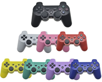 Manette sans fil transparente BT pour PS3, manette de jeu avec double vibration et confort élevé, manette de jeu pour PS3