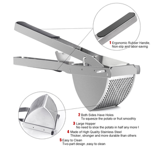 Schiacciapatate in Acciaio Inox Resistente all'Ingrosso, Capacità Extra Large, Facile da Usare, Utensile per Spremere per Uso Domestico - Product Image 5