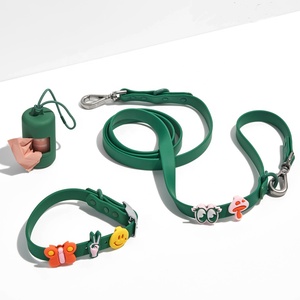 <span class=keywords><strong>Collar</strong></span> de perro de PVC para gato mascota de silicona resistente al agua con hebilla de Metal ajustable personalizada con abalorio de Clip de estilo múltiple - Product Image 3