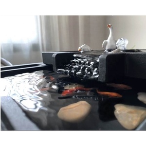 Trung Quốc Phong Cách Cổ Tay Chạm Khắc Sáng <span class=keywords><strong>T</strong></span>ạo Đá Đen <span class=keywords><strong>T</strong></span>ự Nhiên Khay Trà Nhà Nhỏ Bàn Trà <span class=keywords><strong>Kung</strong></span> <span class=keywords><strong>Fu</strong></span> Bộ Trà - Product Image 4