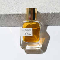 Flacon de parfum vide rectangulaire plat et arrondi de 30 ml, 50 ml, 100 ml, avec étiquette personnalisée, bouchon cylindrique doré argenté, flacon de parfum en verre