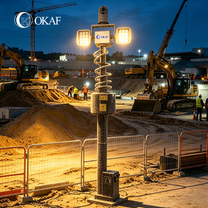 OKAF <strong>3M</strong> to 20M Electric Motor <strong>Telescopic</strong> <strong>Mast</strong> <strong>Telescopic</strong> Manual Electric <strong>Mast</strong> Vehicle Mounted Electric Winch Camera <strong>Mast</strong> - Product Image 1