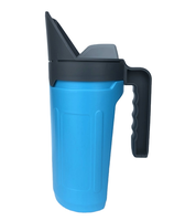 Bouteille de semis manuelle supérieure réglable de 2,5 l, grain de graine de pelouse, sel de roche, appareil anti-insecte, épandeur