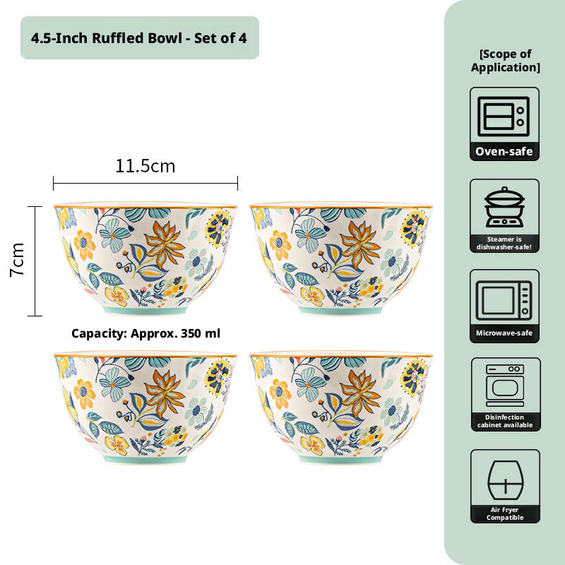Bol à bord volanté de 4,5 pouces, ensemble de 4