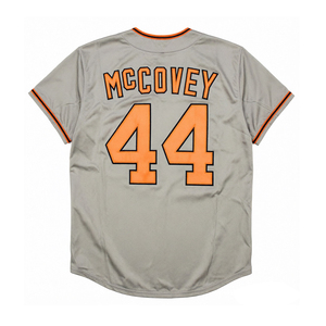 Vintage stijl geborduurde honkbalshirts voor heren 24 Willie Mays 22 Will Clark 43 Dave Dravecky 44 Willie McCovey S-3XL - Product Image 6