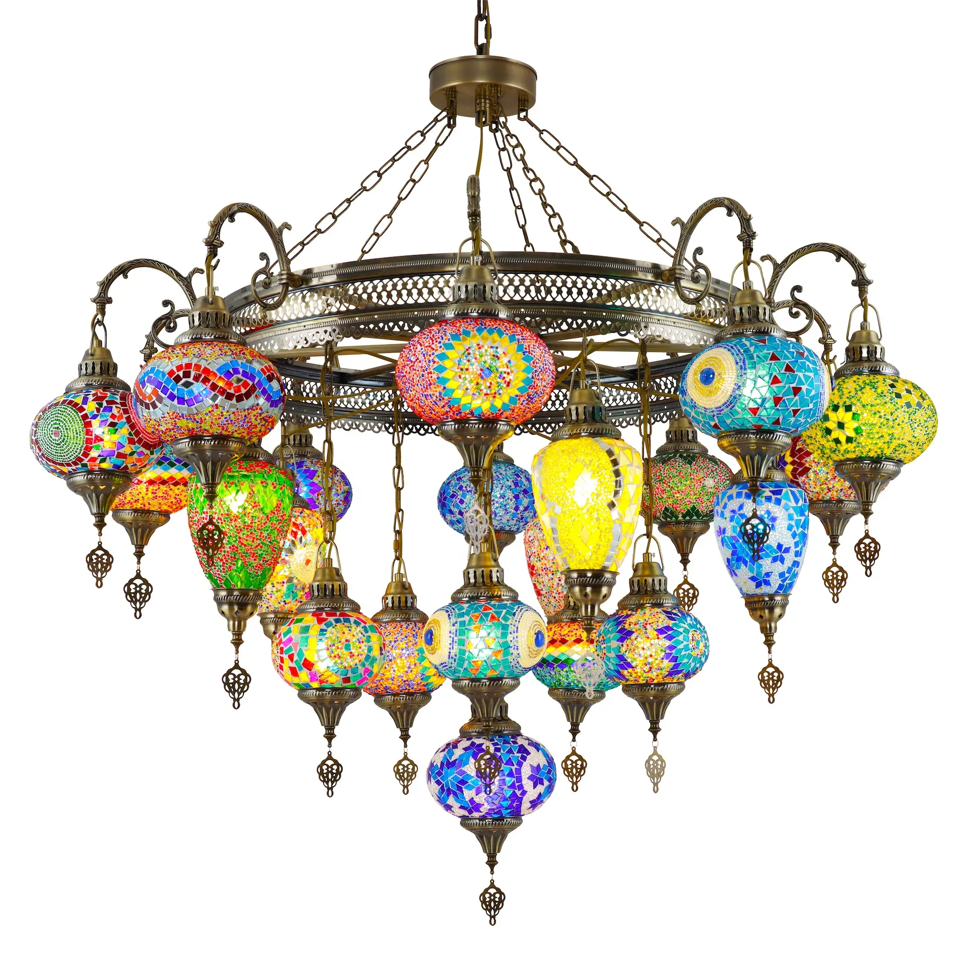 Turkish style handmade mosaic new design chandelier for decoration