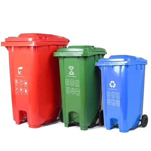 LT240 Plastic wheelie container Recycle litter bin trash receptacle with Lid