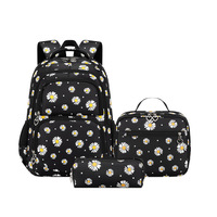 Ensemble de sacs à dos scolaires imperméables 3 pièces pour enfants, légers, 20-36L, sac à livres, sac à déjeuner, trousse à crayons, personnalisable OEM