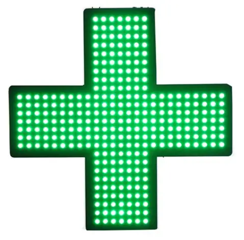 Outdoor P8mm LED Farmacia Segno Doublel Lato LED Segno della Croce Medica Display A LED