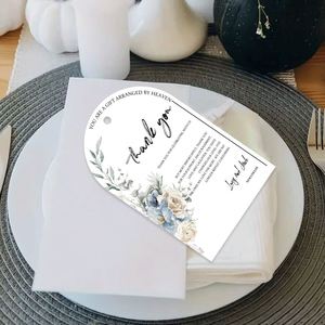 Personalisierte Geschenkkarten mit Siebdruck und Blumenmotiven für Geburtstage, Hochzeiten und andere Anlässe - 10 Stück - Product Image 2