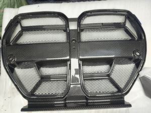Kit carrosserie en fibre de carbone véritable, <span class=keywords><strong>calandre</strong></span> avant avec moustiquaire pour BMW G80 G81 M3 M4 G82 G83, style CSL - Product Image 4