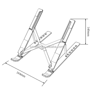 <span class=keywords><strong>Support</strong></span> pour <span class=keywords><strong>ordinateur</strong></span> <span class=keywords><strong>portable</strong></span> en alliage d'aluminium, réglable, pliable, <span class=keywords><strong>portable</strong></span>, avec refroidisseur, <span class=keywords><strong>support</strong></span> pour tablette de <span class=keywords><strong>17</strong></span> <span class=keywords><strong>pouces</strong></span> - Product Image 4