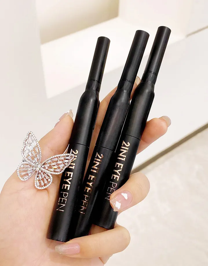 Mascara Kẻ Mắt Dạng Lỏng 2 Trong 1 Chống Nước Bán Chạy Chống Nước Làm Đẹp Mắt Lâu Trôi Với Logo Của Riêng Bạn