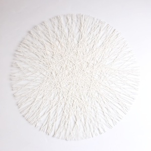 Nordic style home multi-function weaving padded <strong>table</strong> insulation pad <strong>round</strong> placemat <strong>table</strong> <strong>mat</strong> - Product Image 4