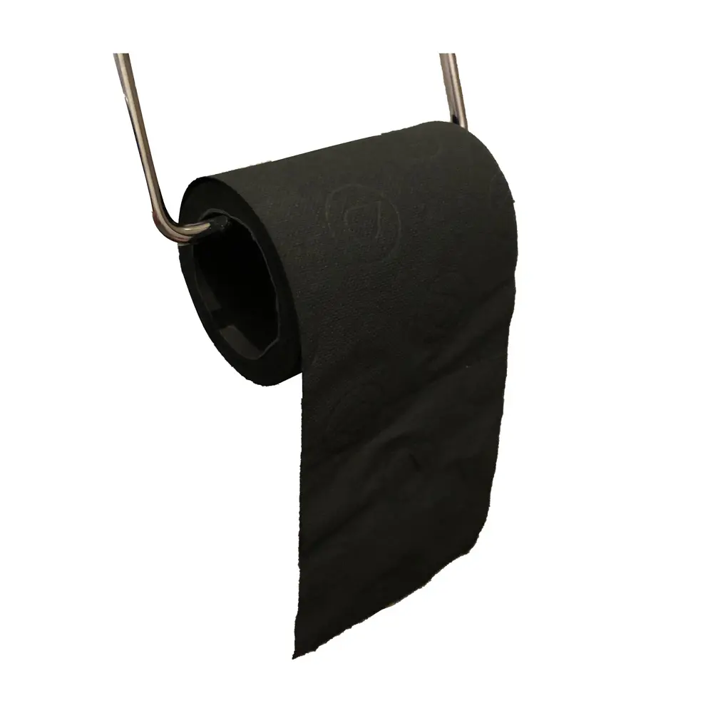 Индивидуальная оптовая продажа, однотонная черная туалетная бумага из целлюлозной целлюлозы с сердечником