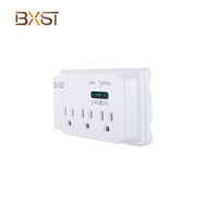 BX-V071 110V 50HZ/60HZ Prise électrique monophasée CA Protection contre les surtensions avec 3 prises Matériel PC
