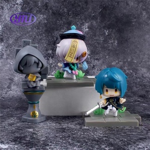 YMJ 7 unids/set Anime juego Genshined <span class=keywords><strong>Impact</strong></span> Liyue Battlefield <span class=keywords><strong>Heroes</strong></span> serie Ganyu Keqing PVC Firgues muñeca de juguete figuras de acción - Product Image 3