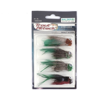 FTK 4PCs Mayoristas Mosca Trucha Moscas Trucha Salmón Moscas Kit para Pesca con mosca - Product Image 4