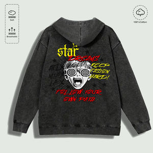 Felpa con Cappuccio 100% Cotone Lavato con Grafica 'Star <span class=keywords><strong>Dreams</strong></span> Follow Own Path', Multicolore - Product Image 2