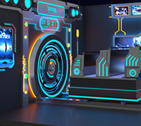 Simulateur de vol HEROVR Projecteur de cinéma numérique Cinéma orbital 3D Bioskop en fête visuelle