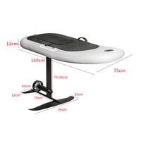 Planche de surf électrique gonflable E-Foil 2026, 160 cm, en PVC écologique, avec boîte de fixation, batterie 3H, moteur intégré, logo personnalisé
