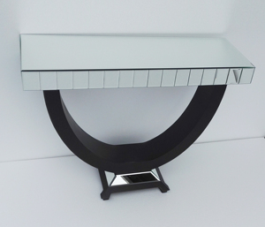 KHÁCH SẠN Gương Nội Thất Đen Bằng Gỗ Cơ Sở Bảng Điều Khiển Bảng Với Tường Gương - Product Image 5