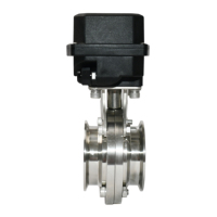 Vanne papillon modulante proportionnelle Tonheflow A550-M50-SD-B 57mm SS304 avec raccord Triclamp DC12-24v Modbus RTU 485