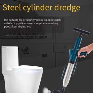 <span class=keywords><strong>Desatascador</strong></span> de inodoro de acero inoxidable de goma eléctrica de alta presión, abridor de drenaje, removedor de obstrucciones, herramienta de desbloqueo ecológica para - Product Image 6