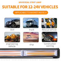 Nouvelle barre lumineuse d'avertissement d'urgence LED pour véhicule de 41 pouces, lumière stroboscopique, étanche IP65, 12V-24V, clignotement multicolore, durable, haute performance