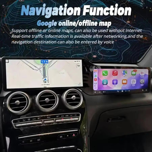 หน้าจอคู่ขนาด 24.6 นิ้ว รองรับ Android Auto และ Carplay สำหรับรถยนต์ Mercedes Benz GLC C Class W205 X253 C180 C200 C300 ปี 2015-2022 พร้อมระบบนำทาง GPS - Product Image 4