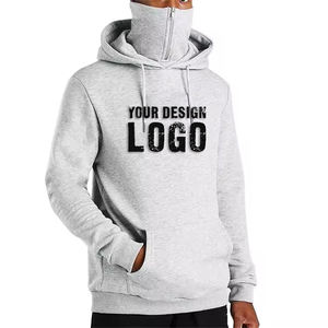 New Design Plain Print Pattern Masked Pullover Mens <b>Hoodies</b> Customized Logo Kangaroo Pocket Running Sport Men's <b>Hoodies</b> - Product Image 1